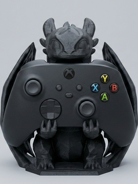 Night fury dragon Xbox controller