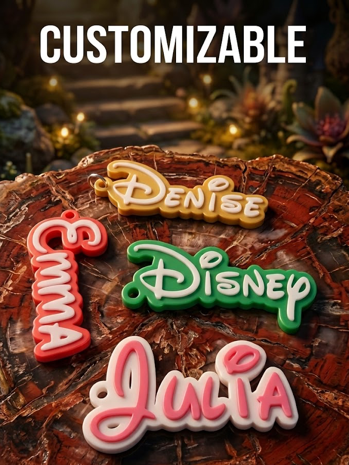 Disney Font keychain