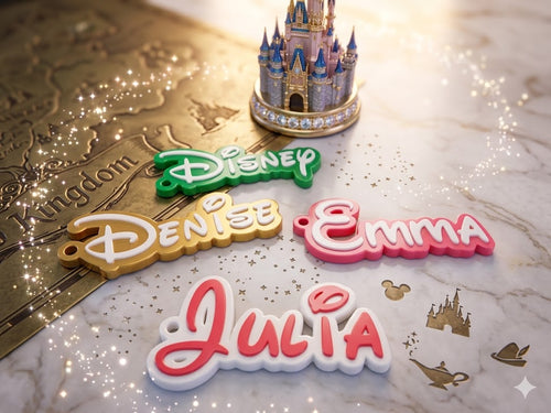 Disney Font keychain