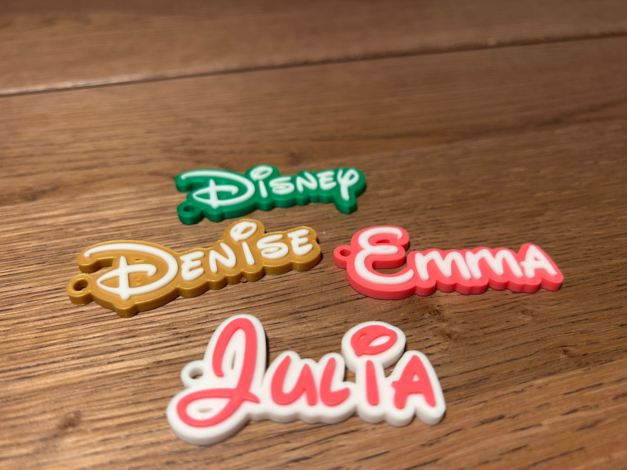 Disney Font keychain